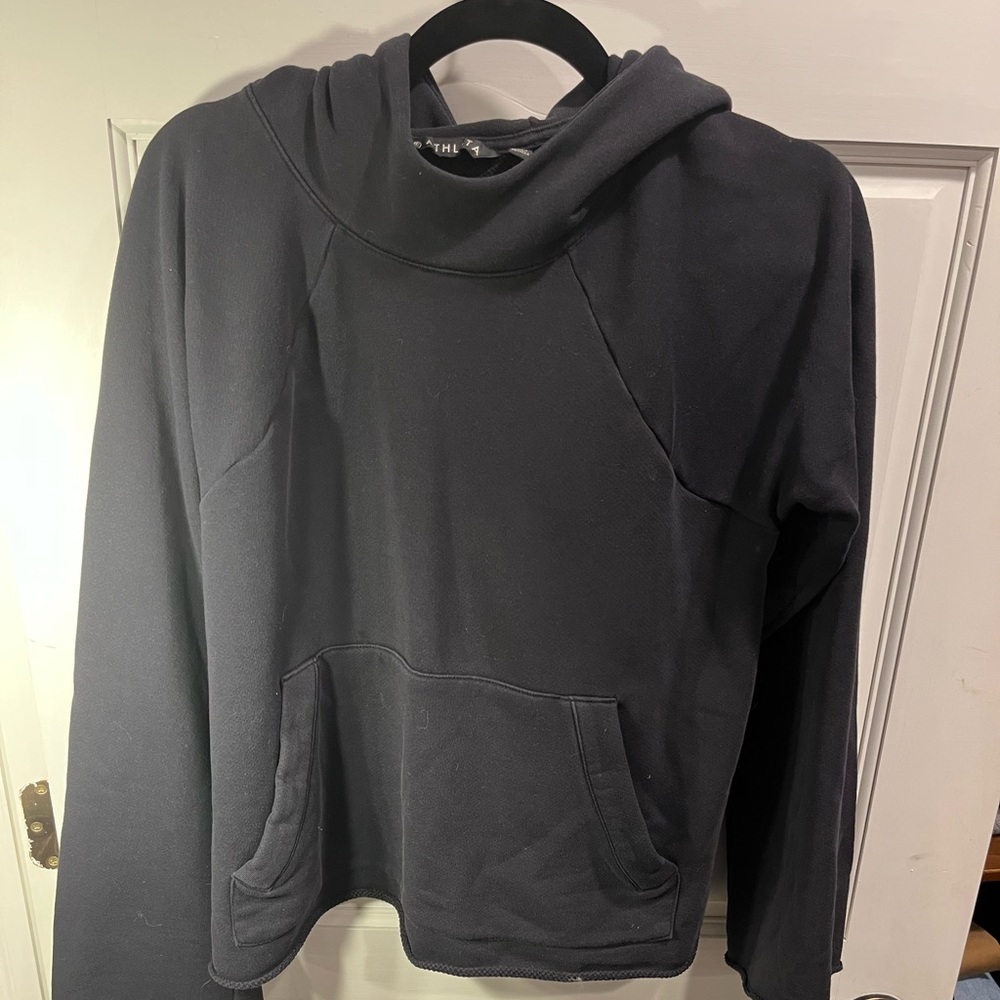 Athlete black hooded sweatshirt size medium women’s